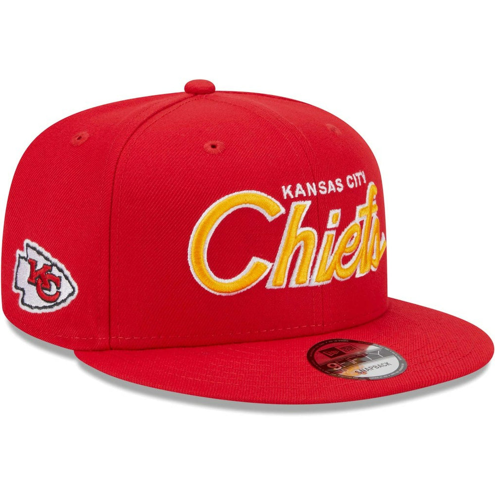Kansas City Chiefs Main Script 9FIFTY Snapback Hat | NFL Outlet