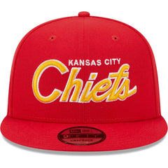 Kansas City Chiefs Main Script 9FIFTY Snapback Hat | NFL Outlet