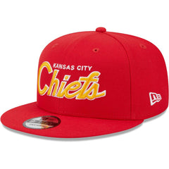 Kansas City Chiefs Main Script 9FIFTY Snapback Hat | NFL Outlet
