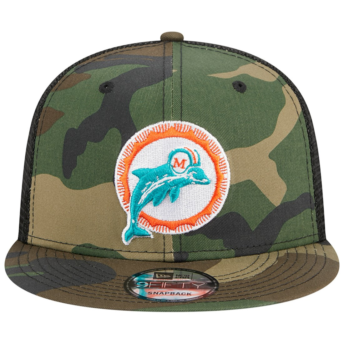 Miami Dolphins Throwback Main Trucker 9FIFTY Snapback Hat | NFL US