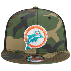 Miami Dolphins Throwback Main Trucker 9FIFTY Snapback Hat | NFL US