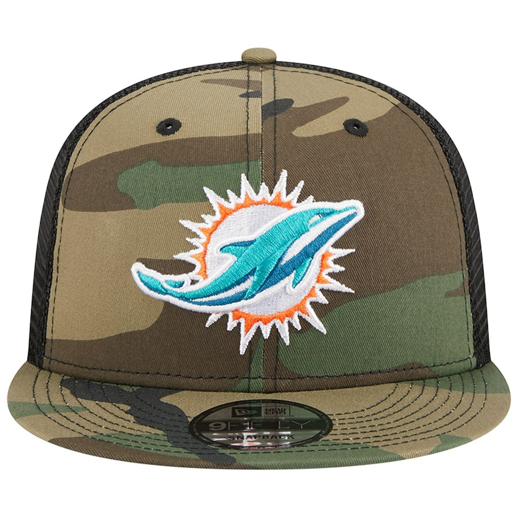 Miami Dolphins Main Trucker 9FIFTY Snapback Hat | NFL On sale