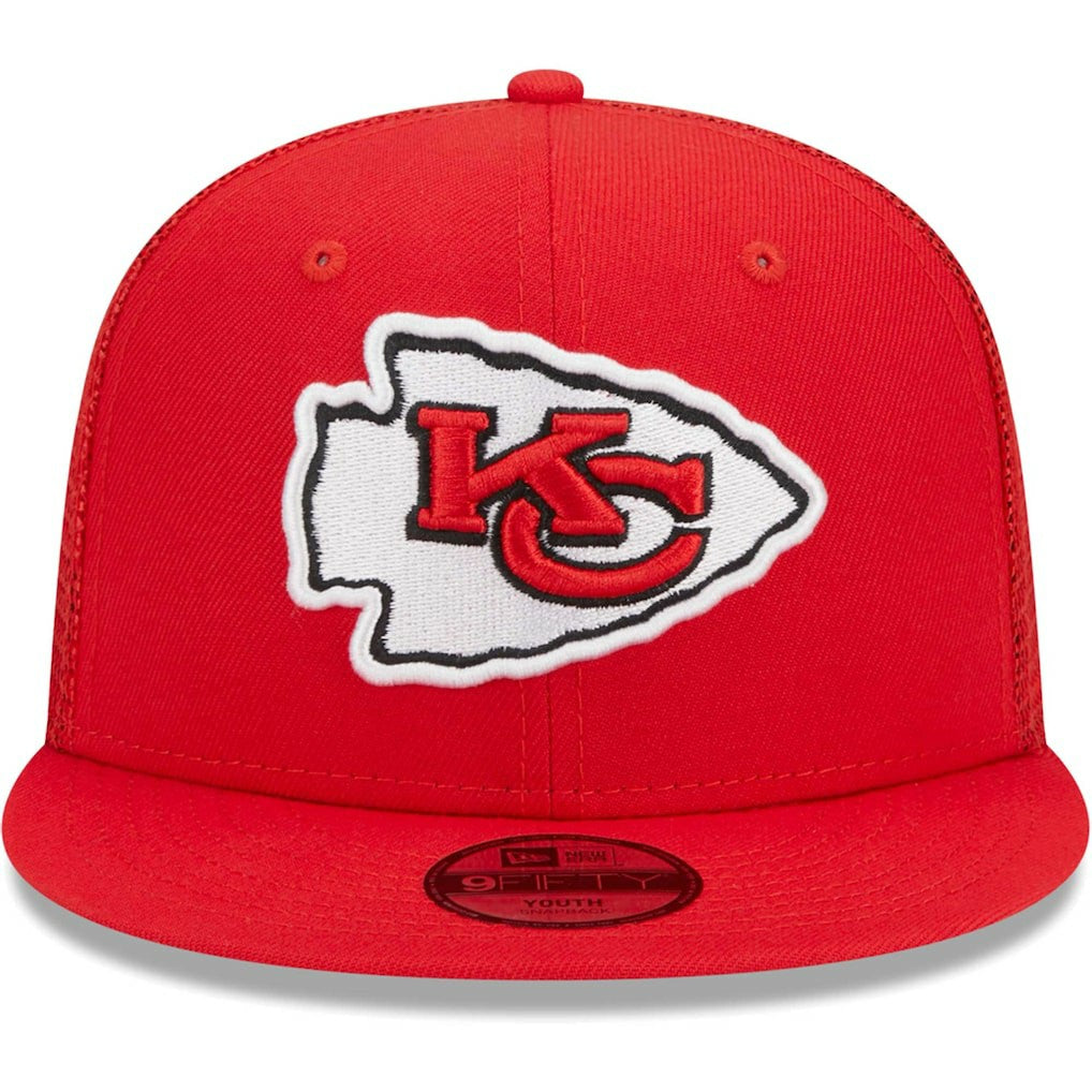Kansas City Chiefs Youth Main Trucker 9FIFTY Snapback Hat | NFL Hot