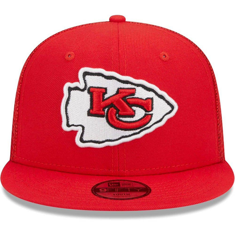 Kansas City Chiefs Youth Main Trucker 9FIFTY Snapback Hat | NFL Hot