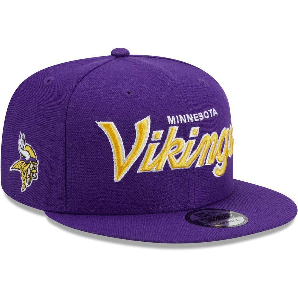Minnesota Vikings Main Script 9FIFTY Snapback Hat | NFL US