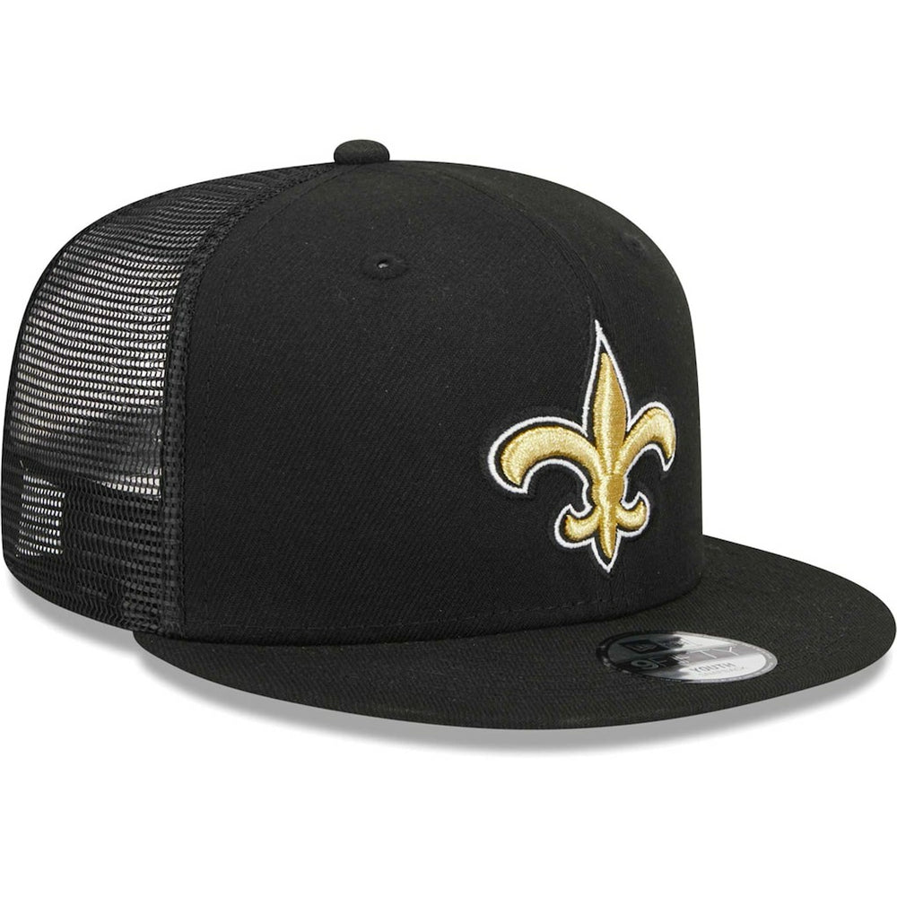 New Orleans Saints Youth Main Trucker 9FIFTY Snapback Hat | NFL Online