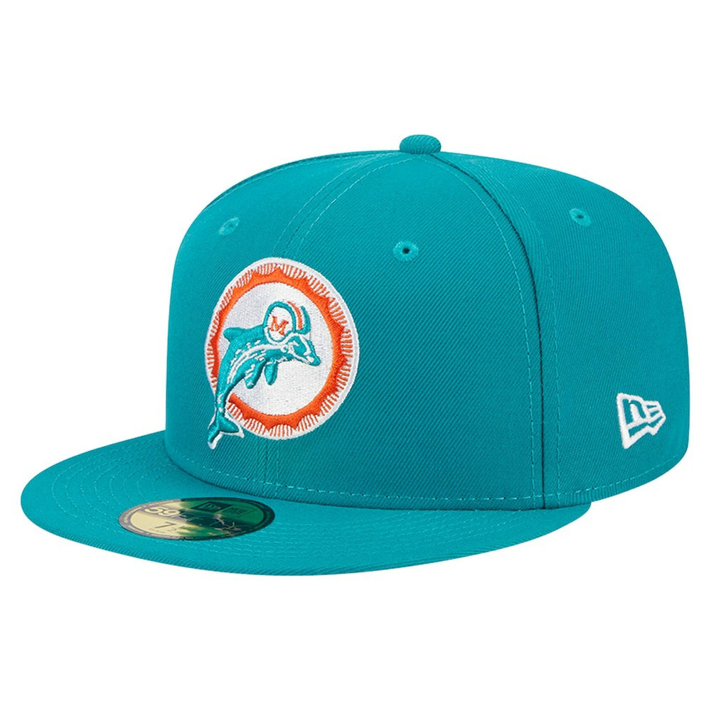 Miami Dolphins Throwback Main 59FIFTY Fitted Hat | NFL Hot