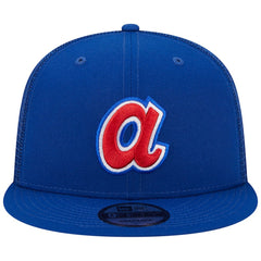 Atlanta Braves New Era Cooperstown Collection Team Color Trucker 9FIFTY Snapback Hat - MLB Hats