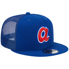 Atlanta Braves New Era Cooperstown Collection Team Color Trucker 9FIFTY Snapback Hat - MLB Hats