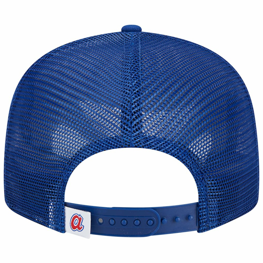 Atlanta Braves New Era Cooperstown Collection Team Color Trucker 9FIFTY Snapback Hat - MLB Hats