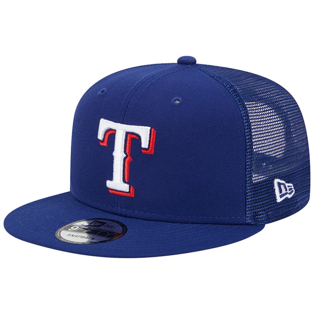 Texas Rangers New Era Team Color Trucker 9FIFTY Snapback Hat - MLB Hats