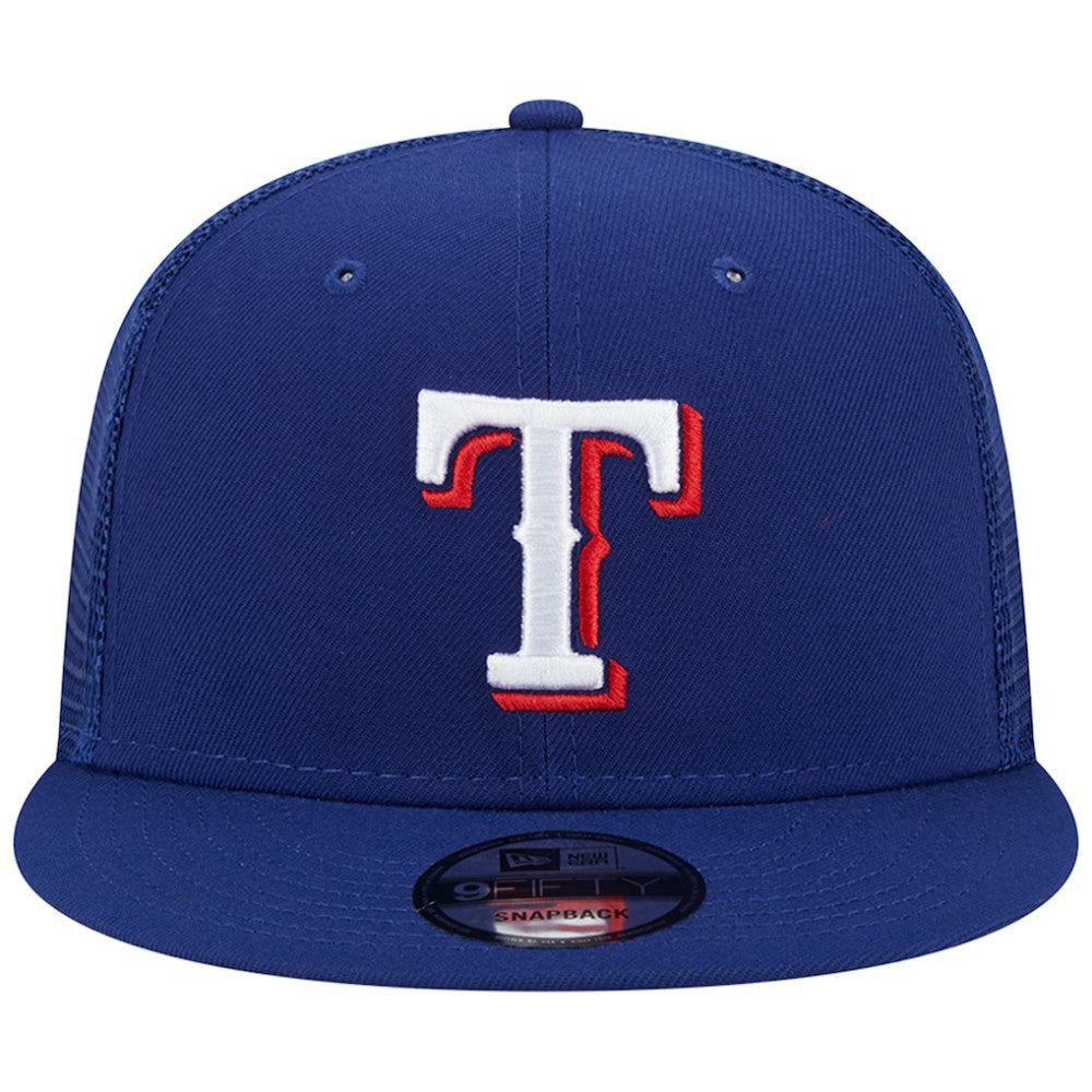 Texas Rangers New Era Team Color Trucker 9FIFTY Snapback Hat - MLB Hats