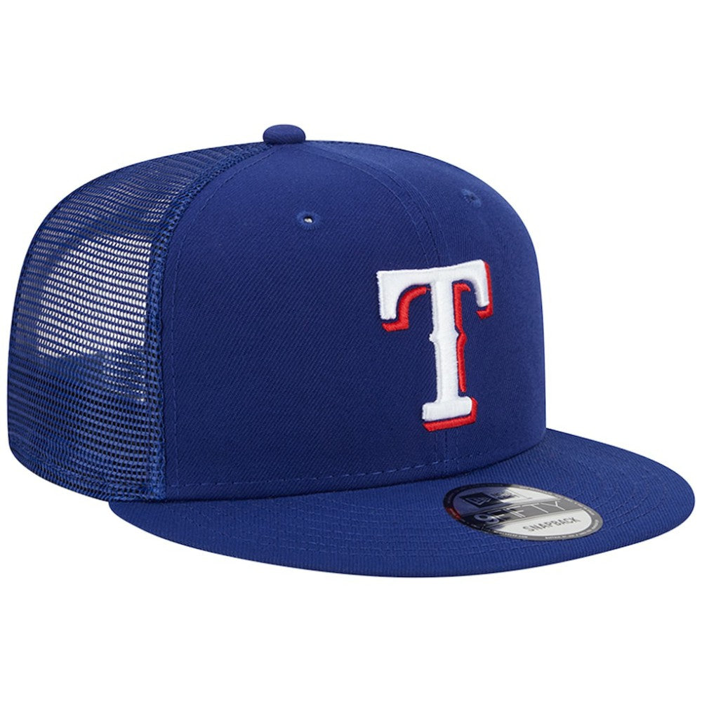 Texas Rangers New Era Team Color Trucker 9FIFTY Snapback Hat - MLB Hats