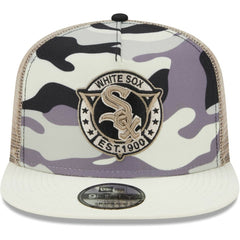 Chicago White Sox New Era Chrome Camo A-Frame 9FIFTY Trucker Snapback Hat - MLB Hats