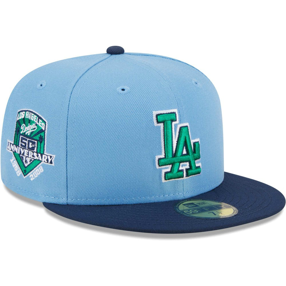 Los Angeles Dodgers New Era Green Undervisor 59FIFTY Fitted Hat - MLB Hats