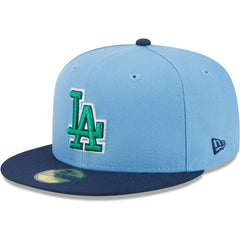 Los Angeles Dodgers New Era Green Undervisor 59FIFTY Fitted Hat - MLB Hats