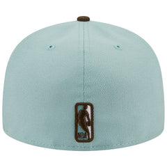 Light Blue/Brown Philadelphia 76ers Two-Tone 59FIFTY Fitted Hat | NBA