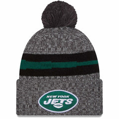 New York Jets 2023 Sideline Sport Cuffed Pom Knit Hat | NFL US
