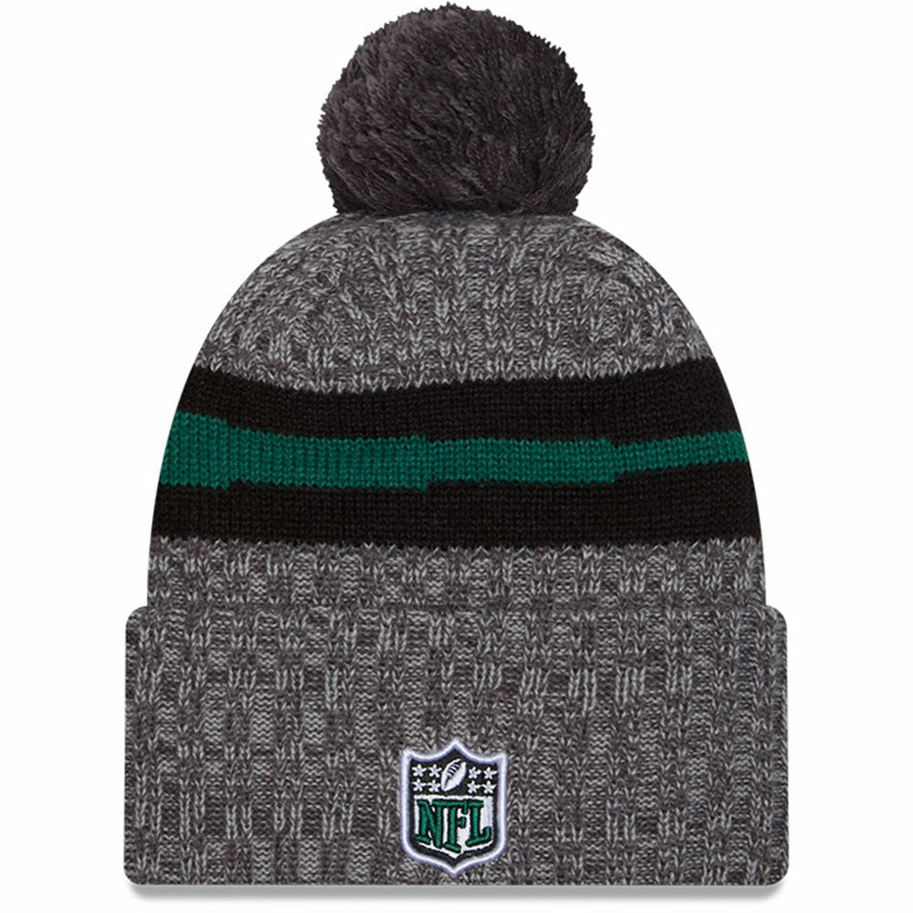 New York Jets 2023 Sideline Sport Cuffed Pom Knit Hat | NFL US