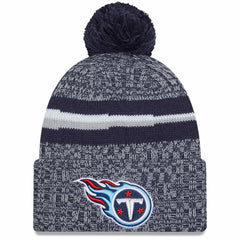 Tennessee Titans Youth 2023 Sideline Cuffed Knit Hat With Pom | NFL On sale