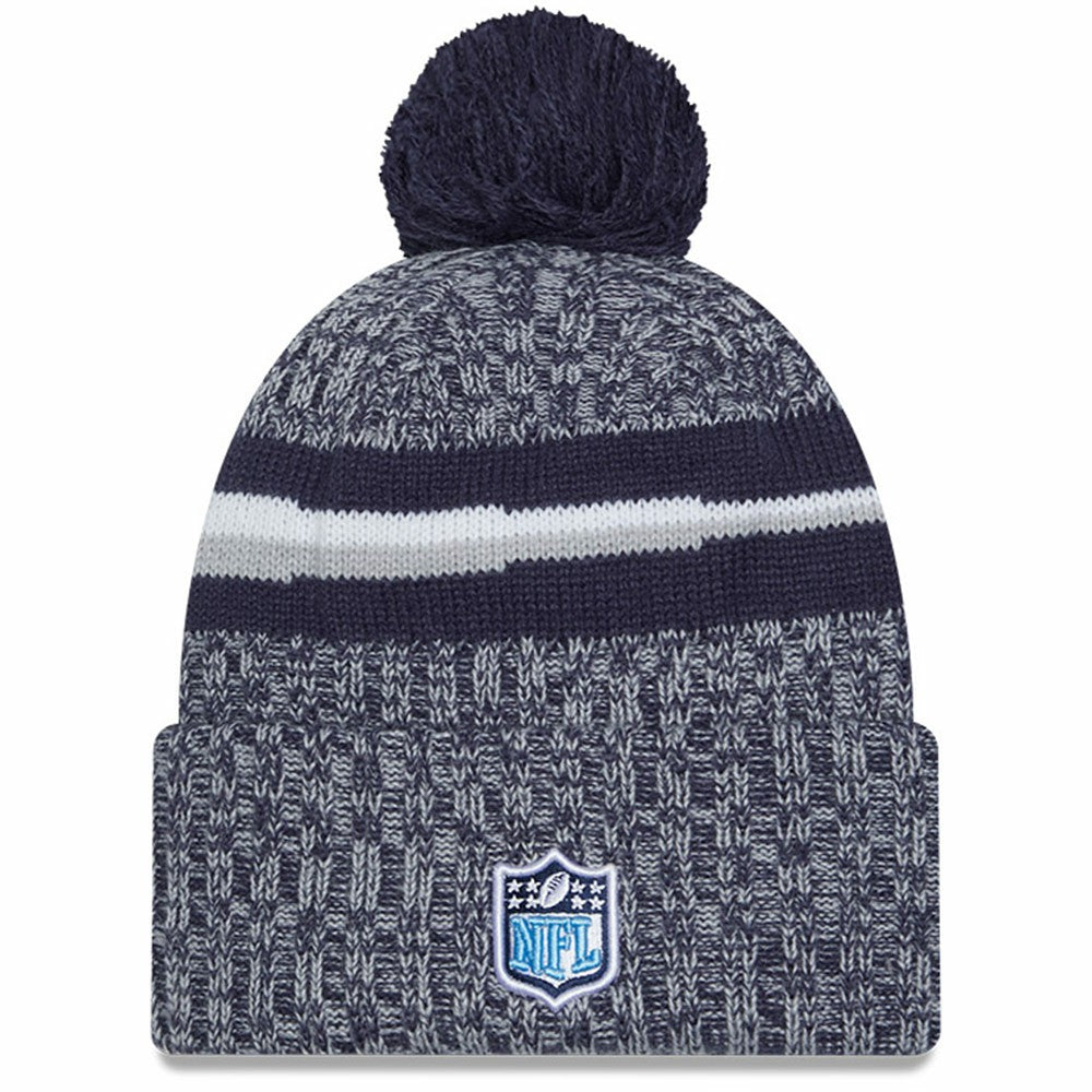 Tennessee Titans Youth 2023 Sideline Cuffed Knit Hat With Pom | NFL On sale