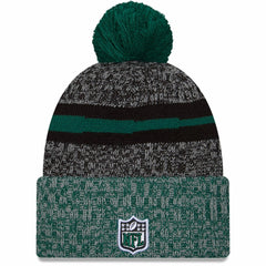 New York Jets 2023 Sideline Sport Cuffed Pom Knit Hat | NFL New