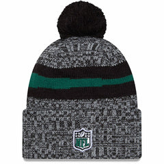 New York Jets 2023 Sideline Cuffed Knit Hat With Pom | NFL Sale