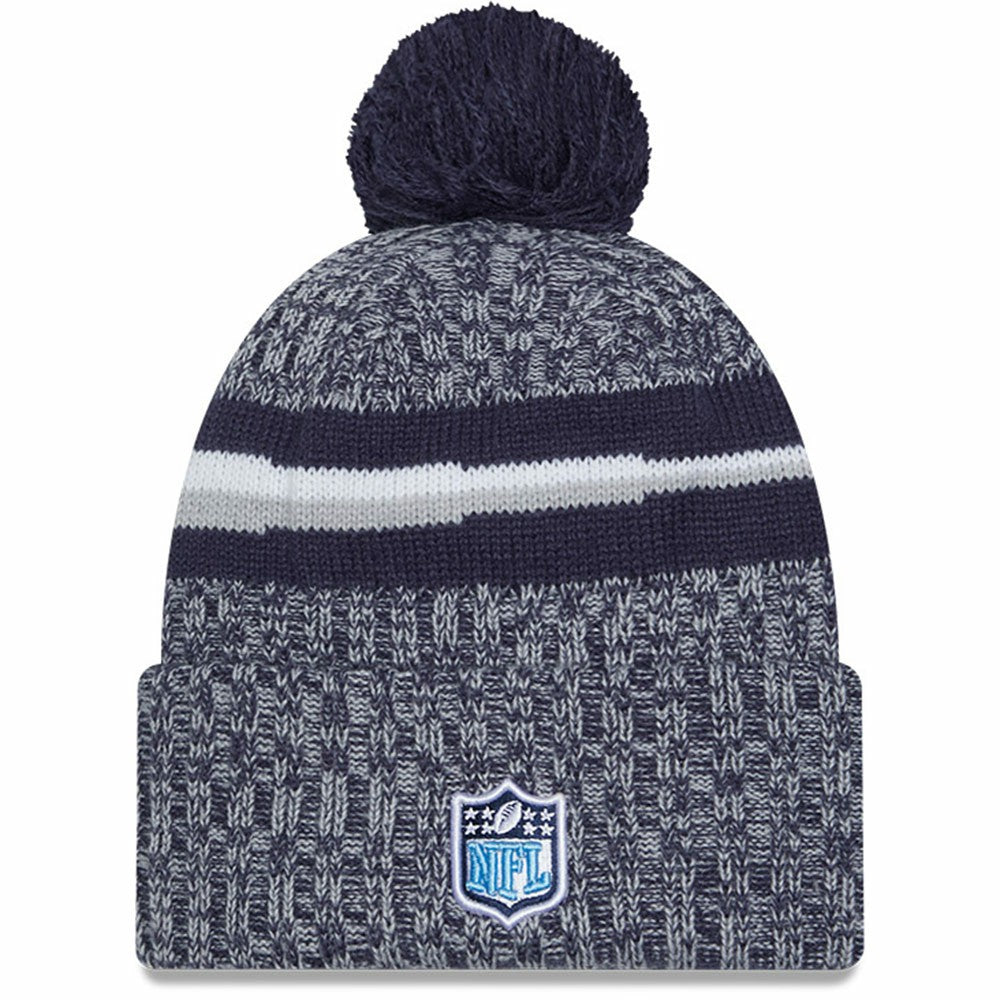 Tennessee Titans 2023 Sideline Cuffed Knit Hat With Pom | NFL Sale