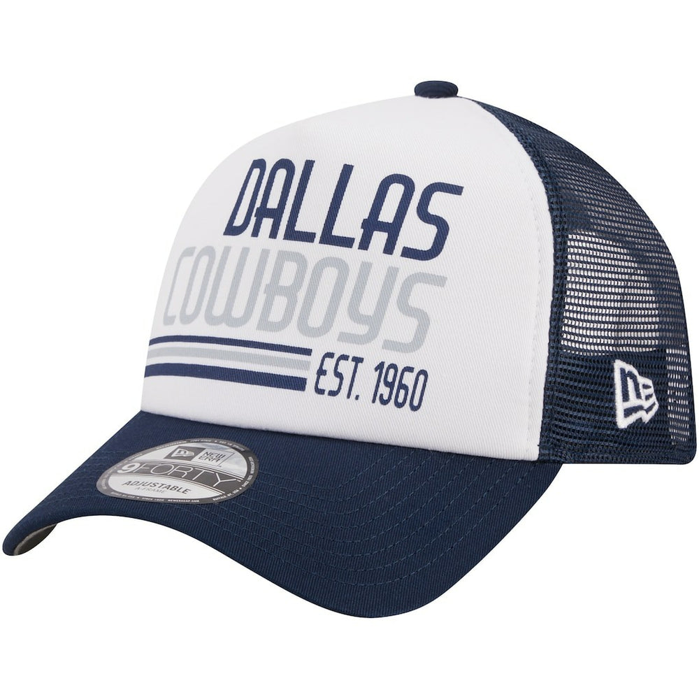 Dallas Cowboys Stacked A-Frame Trucker 9FORTY Adjustable Hat | NFL US