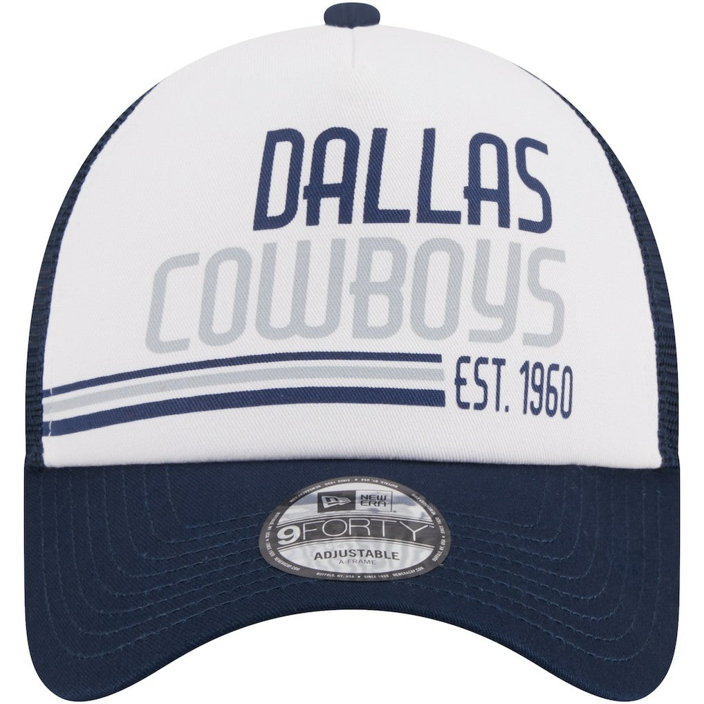 Dallas Cowboys Stacked A-Frame Trucker 9FORTY Adjustable Hat | NFL US