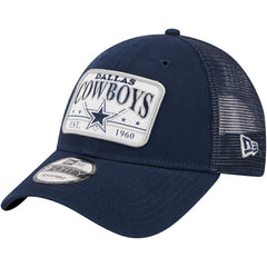 Dallas Cowboys Plate 9FORTY Trucker Adjustable Hat | NFL Sale