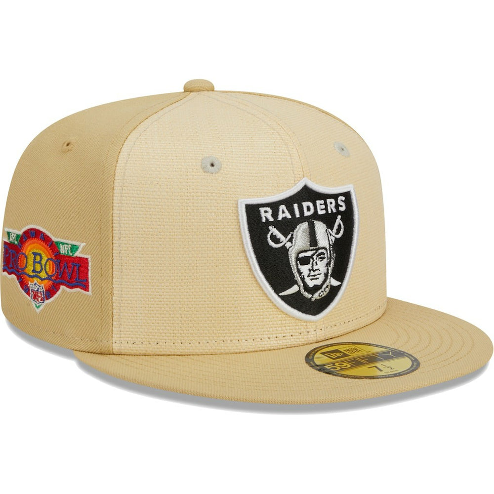 Las Vegas Raiders Raffia Front 59FIFTY Fitted Hat | NFL Sale