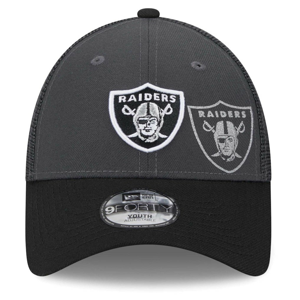 Las Vegas Raiders Preschool Reflect 9FORTY Adjustable Hat | NFL Hot