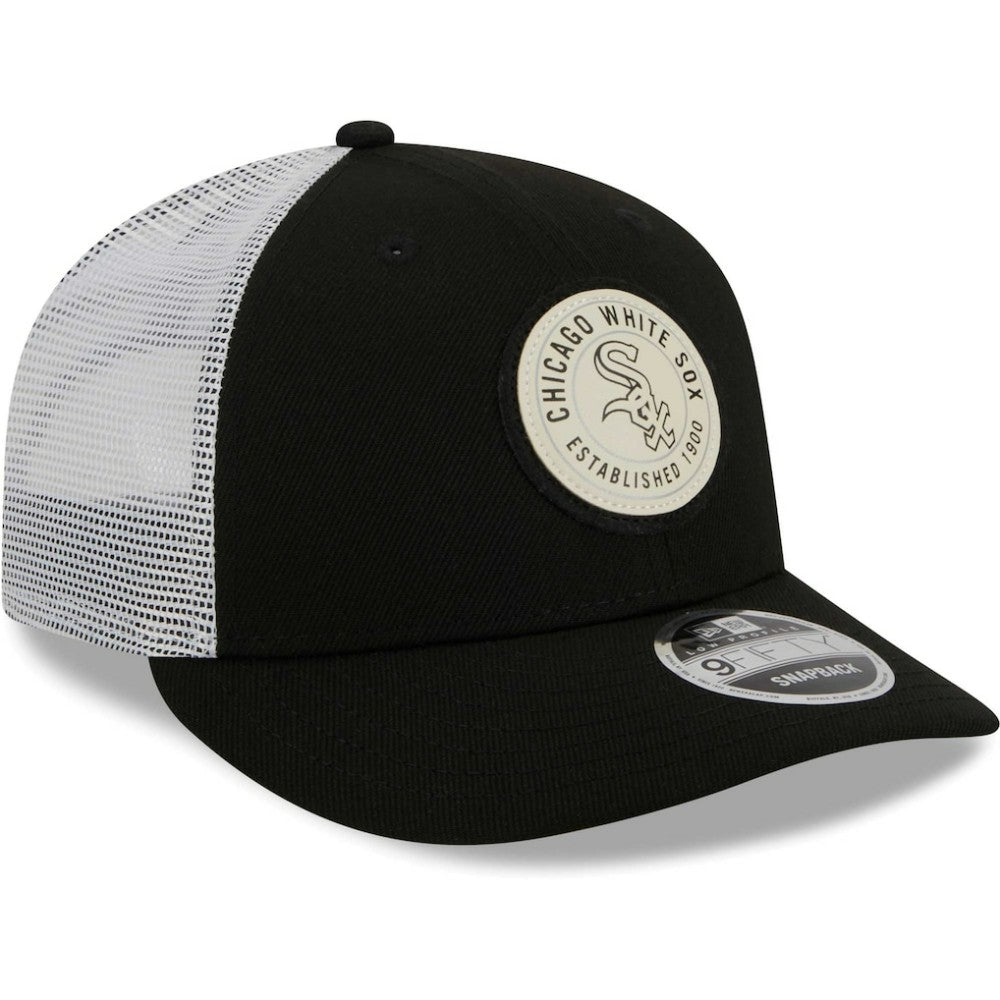 Chicago White Sox New Era Circle Trucker Low Profile 9FIFTY Snapback Hat - MLB Hats