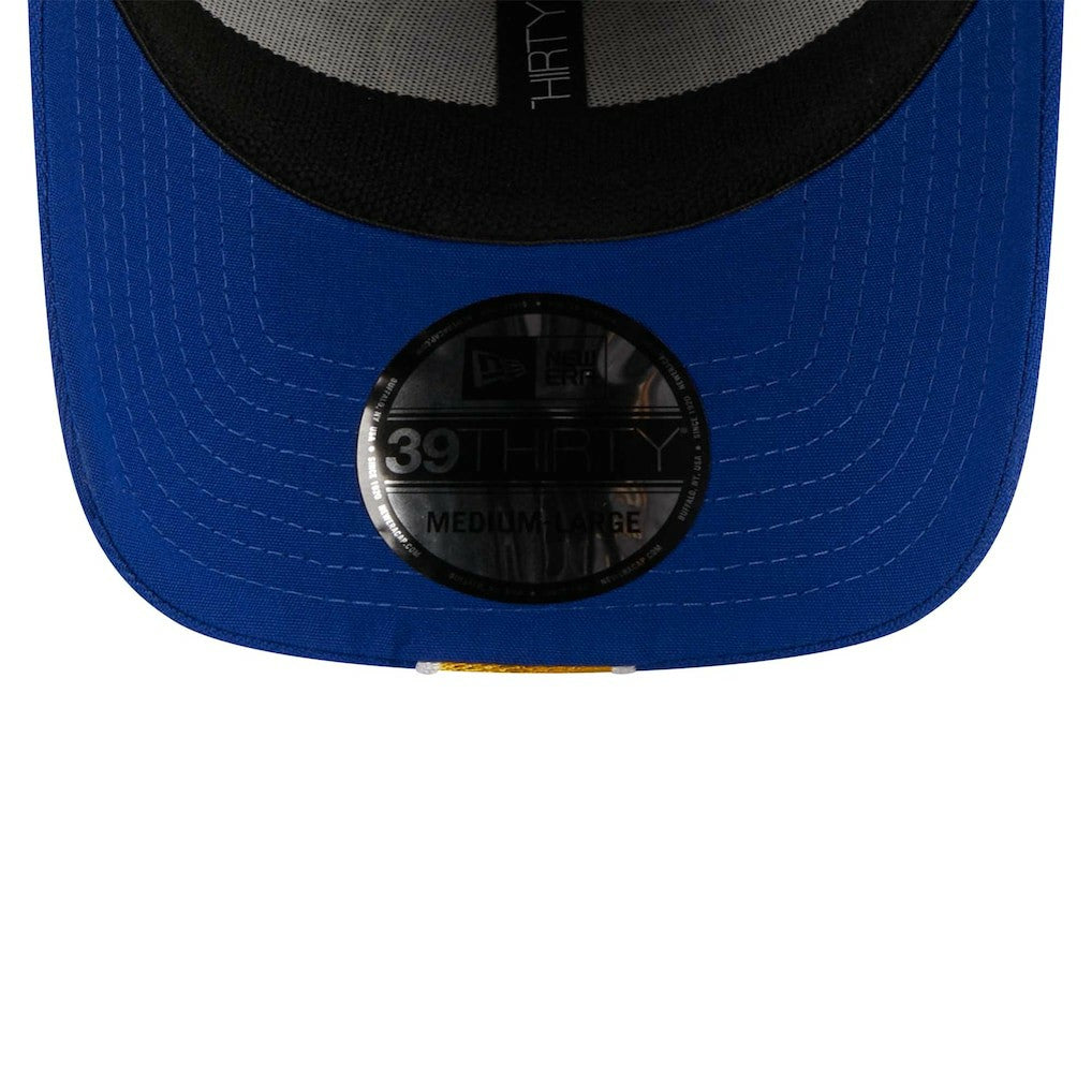 Gray/Royal Golden State Warriors Striped 39THIRTY Flex Hat sale | NBA