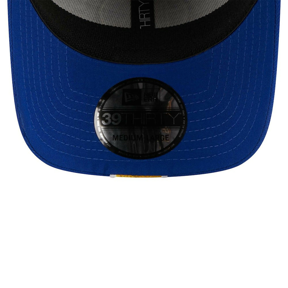 Gray/Royal Golden State Warriors Striped 39THIRTY Flex Hat sale | NBA