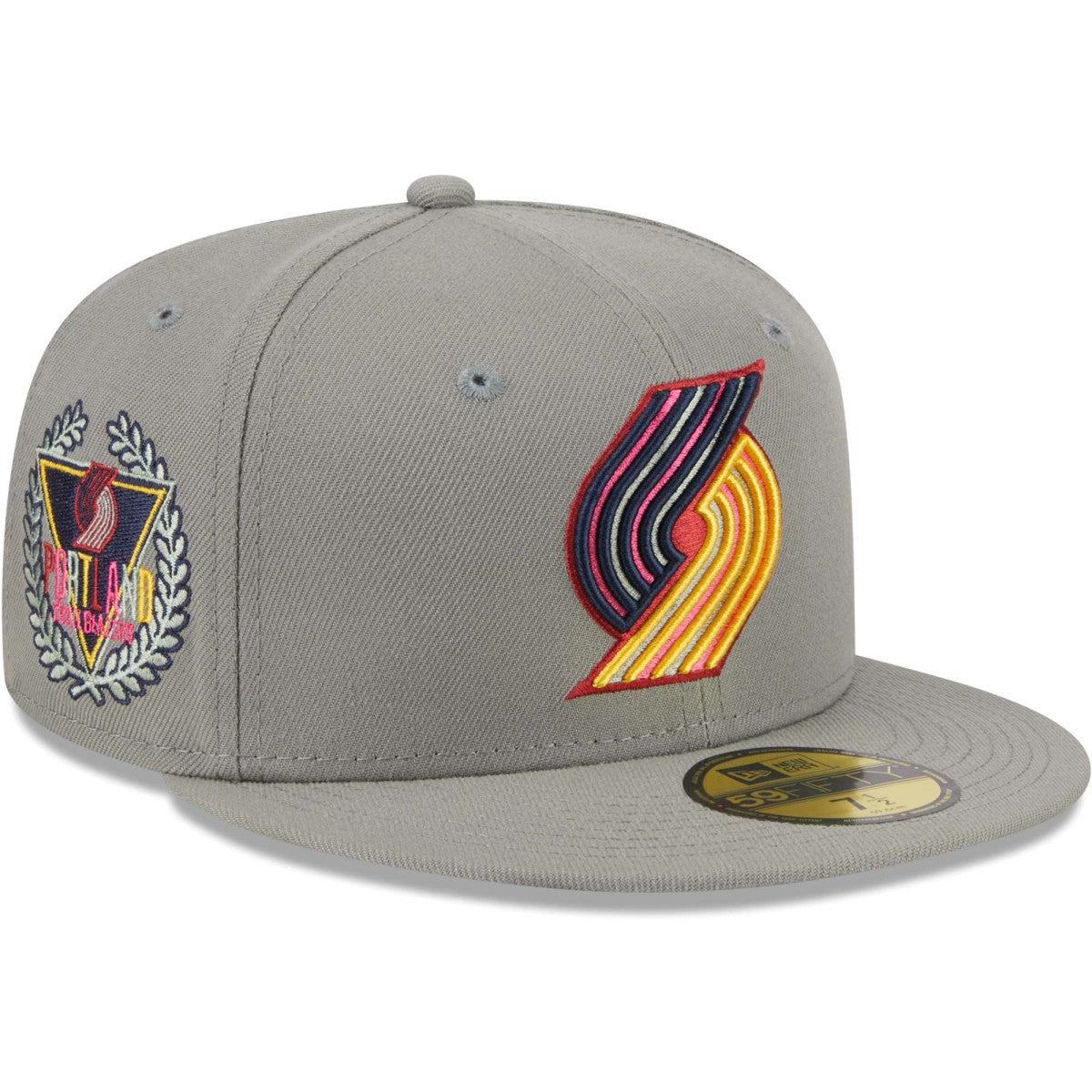 Gray Portland Trail Blazers Color Pack 59FIFTY Fitted Hat | NBA