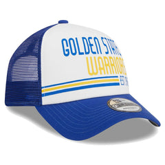 White Golden State Warriors Lift Pass Foam Front Trucker 9FORTY Adjustable Hat sale | NBA