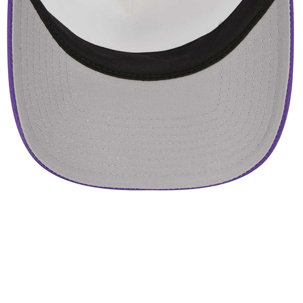 White Los Angeles Lakers Lift Pass Foam Front Trucker 9FORTY Adjustable Hat | NBA