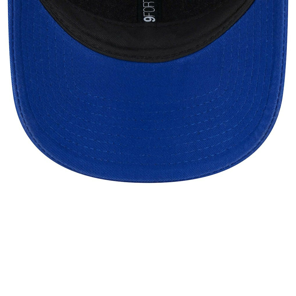 Royal Philadelphia 76ers Plate Oversized Patch Trucker 9FORTY Adjustable Hat | NBA