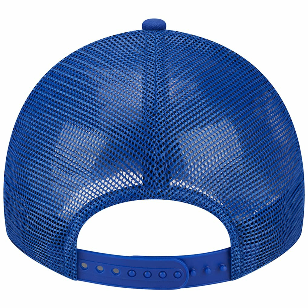 Royal Philadelphia 76ers Distinct Side Patch Trucker 9TWENTY Adjustable Hat | NBA