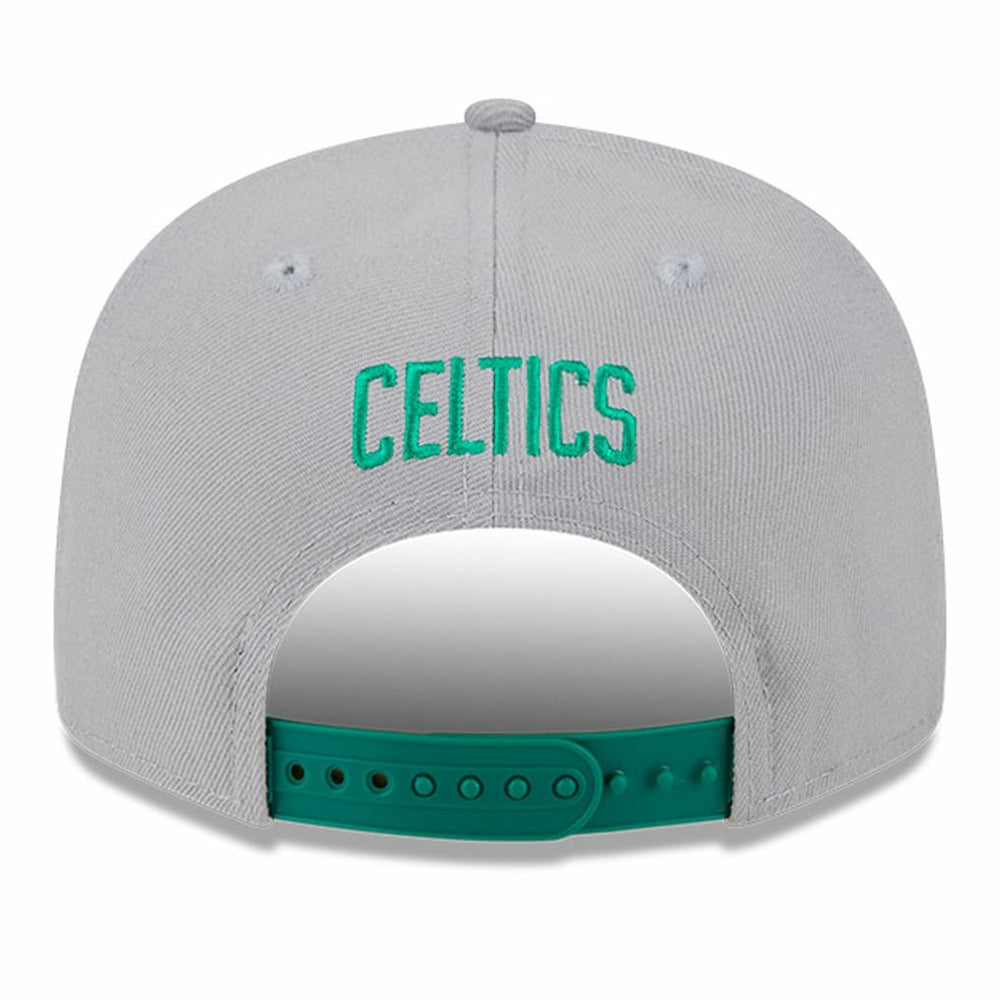 Gray Boston Celtics Chenille Band 9FIFTY Snapback Hat | NBA