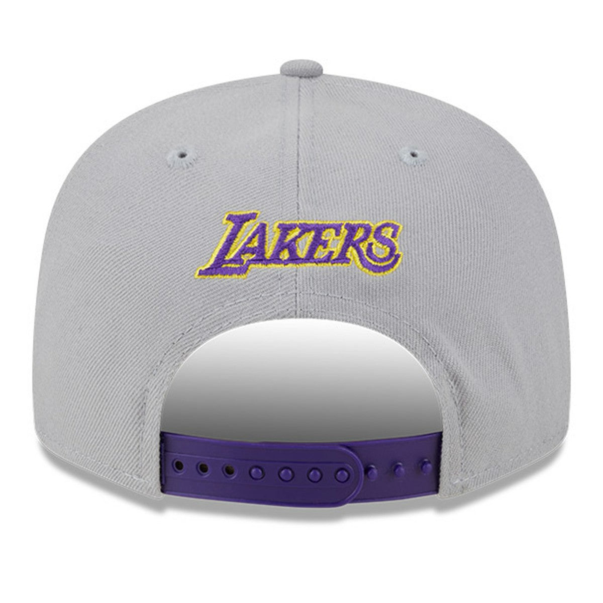 Gray Los Angeles Lakers Chenille Band 9FIFTY Snapback Hat | NBA
