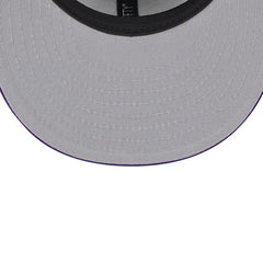 Gray Los Angeles Lakers Chenille Band 9FIFTY Snapback Hat | NBA