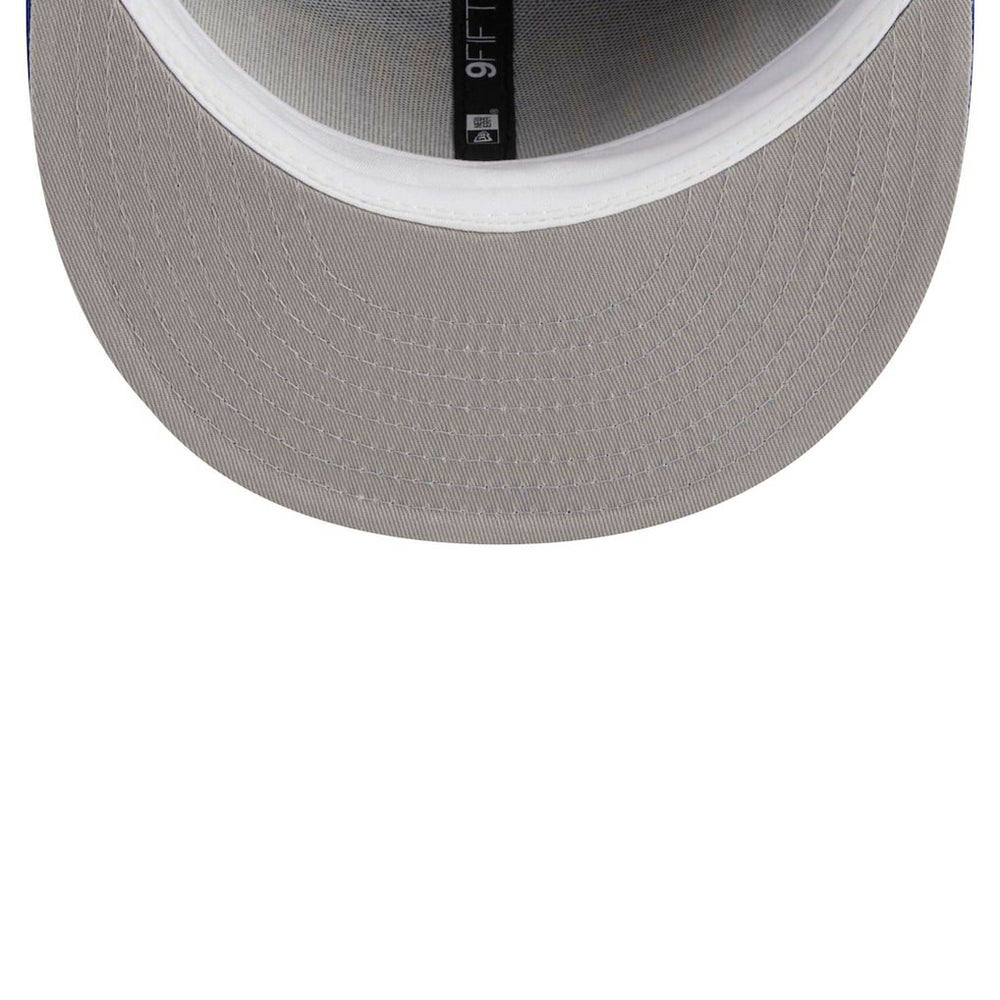 Royal Golden State Warriors Golden Tall Text 9FIFTY Snapback Hat sale | NBA