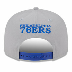 Gray Philadelphia 76ers Chenille Band 9FIFTY Snapback Hat | NBA