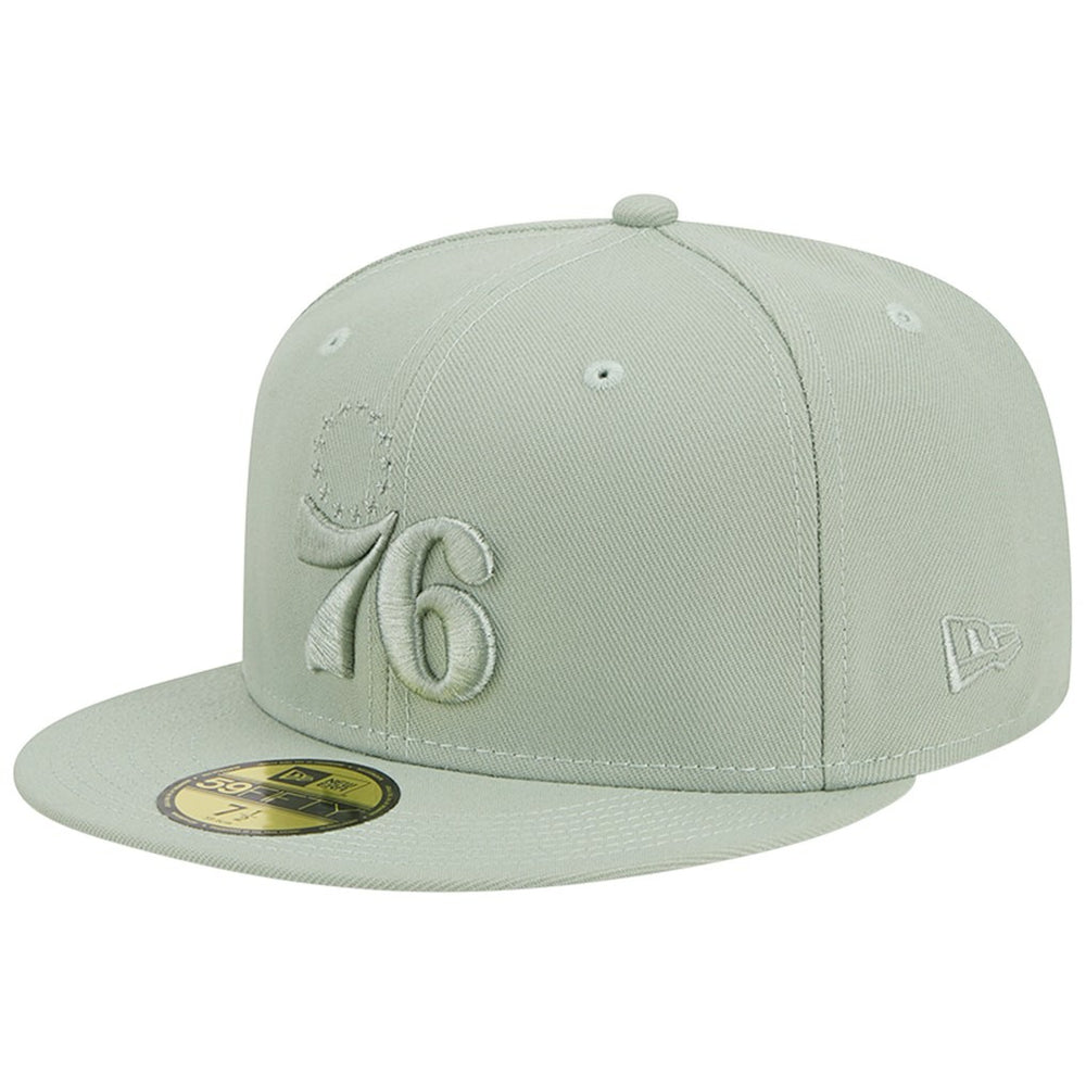 Light Green Philadelphia 76ers Sage Color Pack 59FIFTY Fitted Hat | NBA
