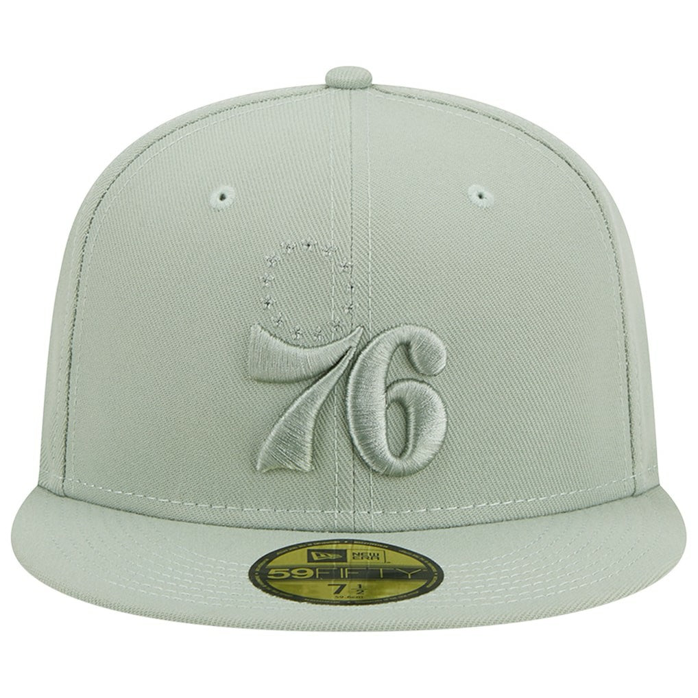 Light Green Philadelphia 76ers Sage Color Pack 59FIFTY Fitted Hat | NBA