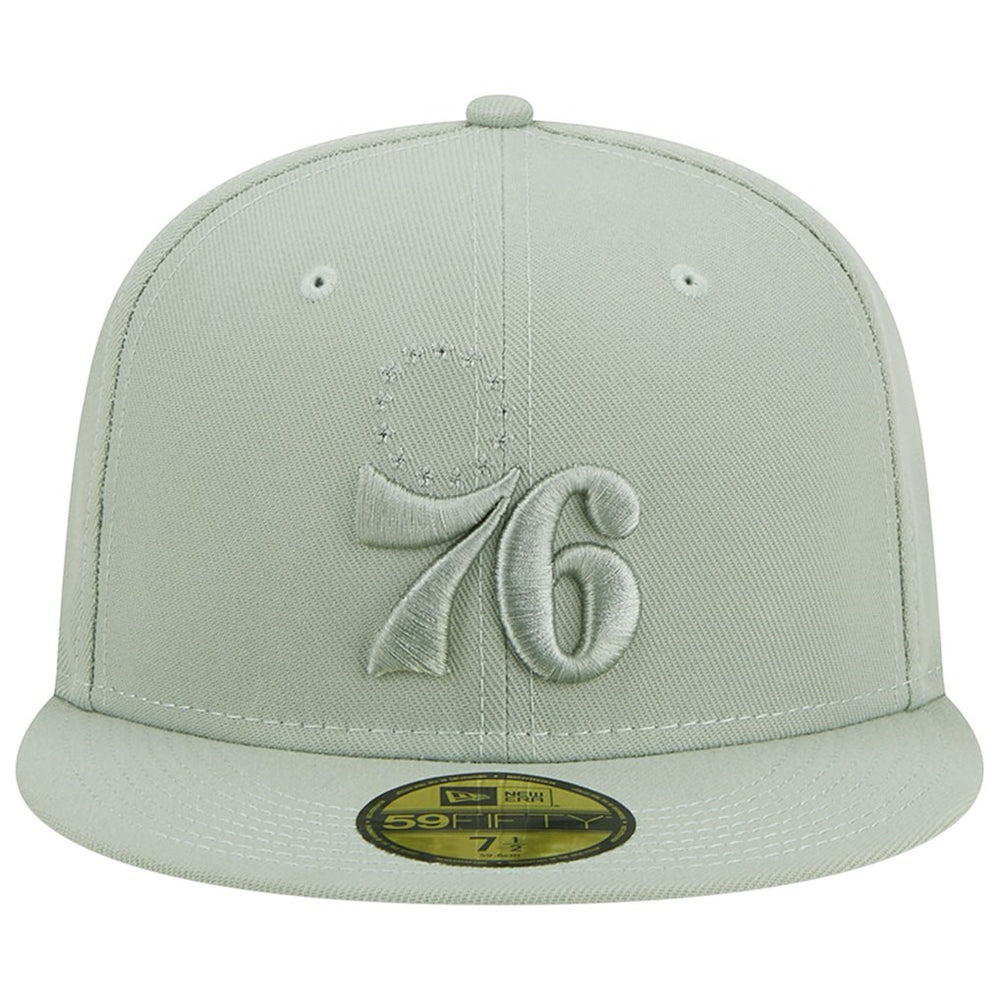 Light Green Philadelphia 76ers Sage Color Pack 59FIFTY Fitted Hat | NBA
