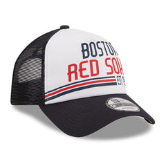 Boston Red Sox New Era Stacked A-Frame Trucker 9FORTY Adjustable Hat - MLB Hats